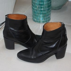 Madewell Black Leather Booties